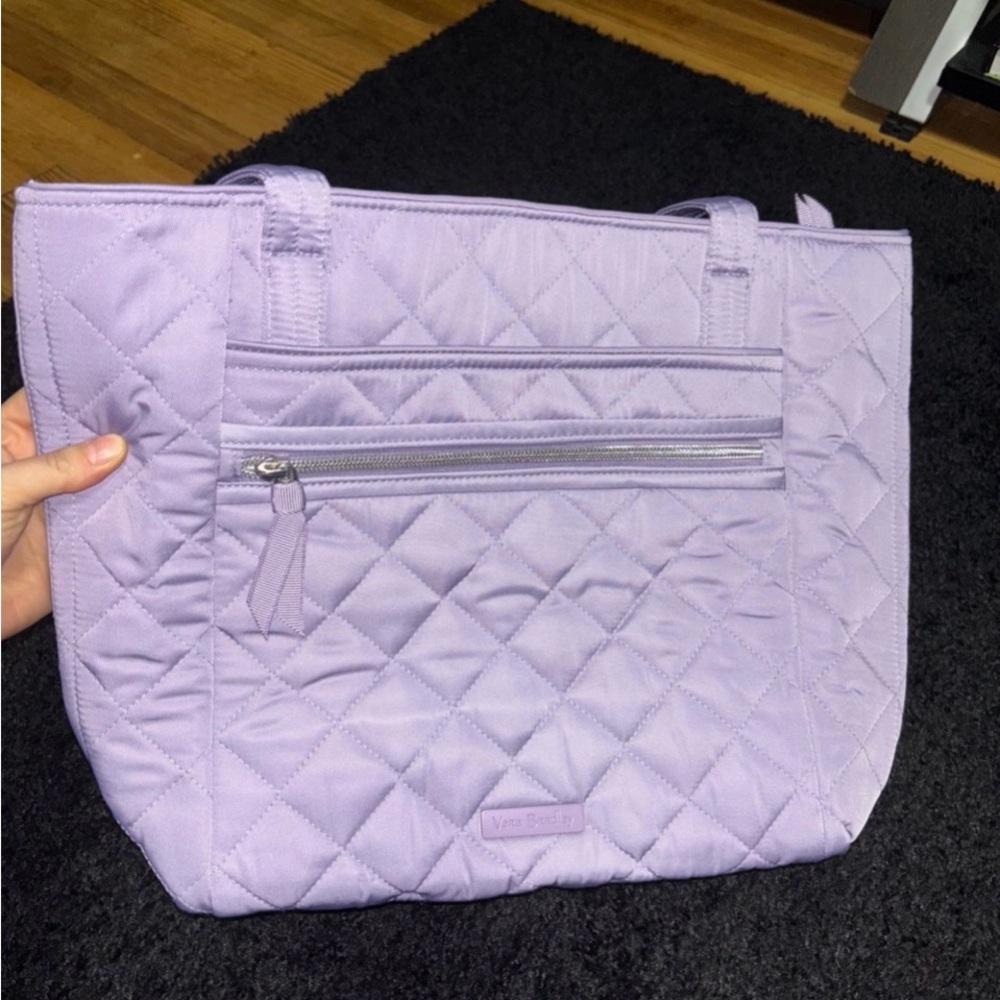 Vera Bradley Performance Twill Tote Bag in Lavender Sky NWOT
